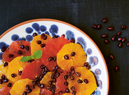 Apelsinsallad med granatäpple